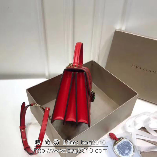 BVLGARI寶格麗 專櫃新款 蛇頭扣環 三層琺瑯蛇頭包 可手提肩背斜挎 B38329 FYD1357